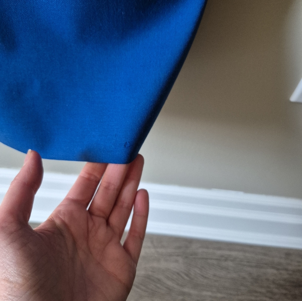 NWT J. Crew Black V-Neck Midi Dress in gorgeous blue!! - Picture 2 of 9